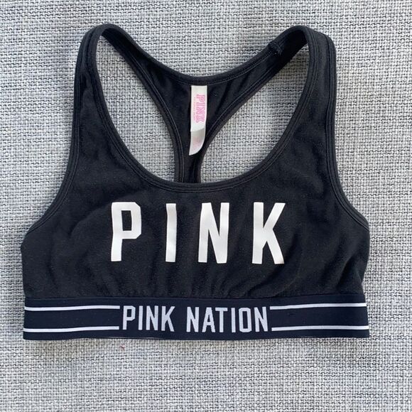 Pink Racerback Sports Bra - Picture 1 of 7
